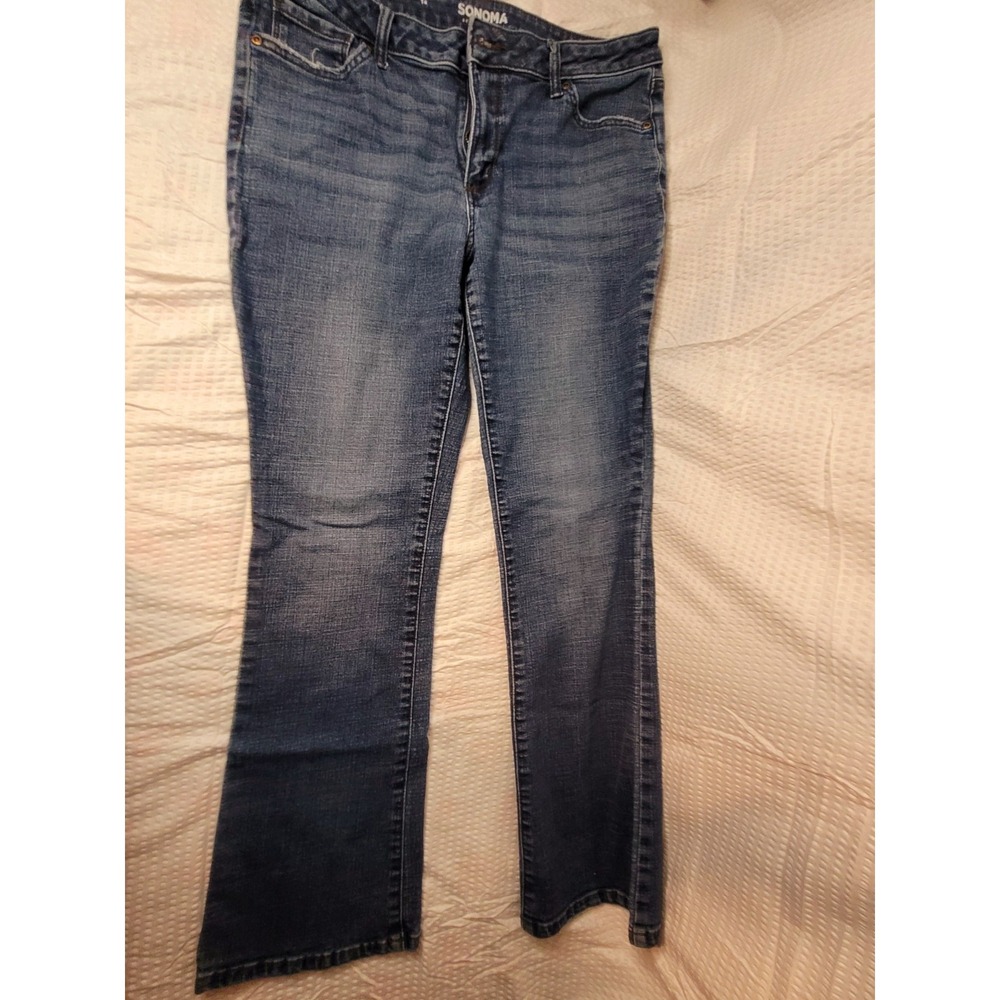 Sonoma‎ Goods for Life Bootcut Jeans Womens 14 Medium Wash Denim